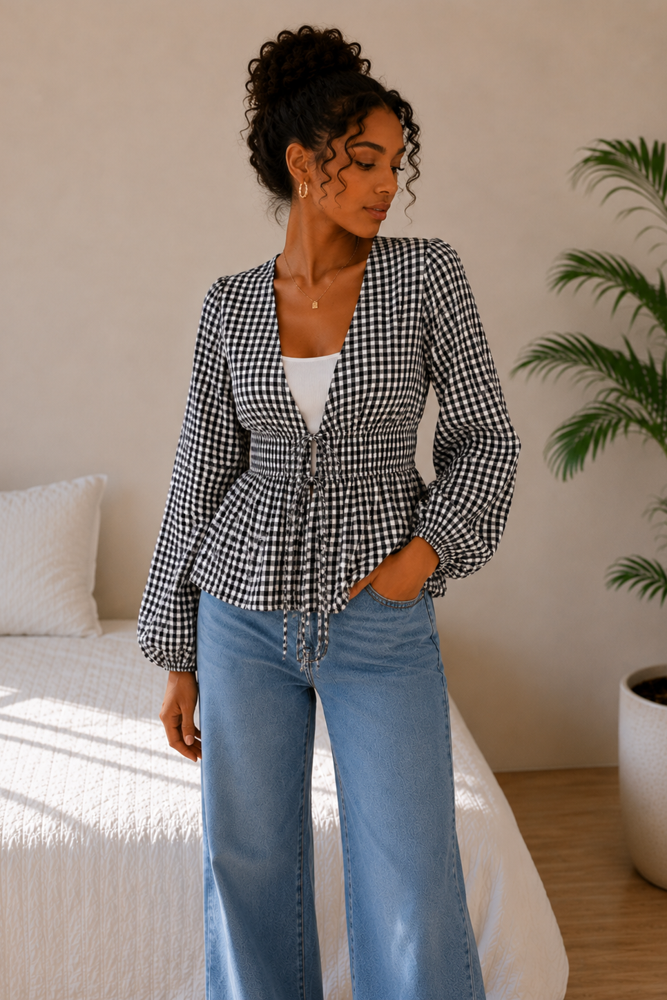 Rayure Blouse - Vichy