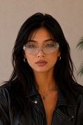 Étoile Rimless Sunglasses - Crystal