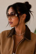 Étoile Rimless Sunglasses - Caramel