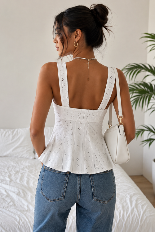 Dentelle Corset Top - back detail