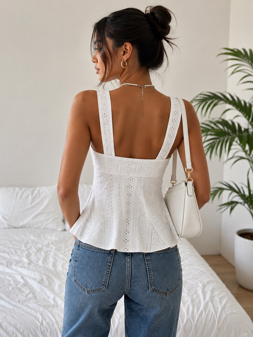 Dentelle Corset Top - back detail